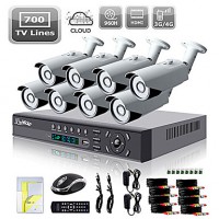 Liview® 8CH HDMI 960H Network DVR 700TVL Outdoor Day/Night Security Camera System